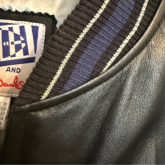 Vintage Dallas Cowboys Leather Jacket G-III Sports Carl Banks L NFL Full Leather - Picture 5 of 10